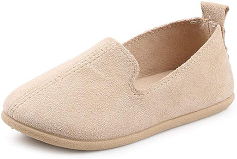 UNI Angel Toddler Loafers Little Kid Girl's Boy's Suede Slip-on Loafers Casual Comfort Flat Shoes