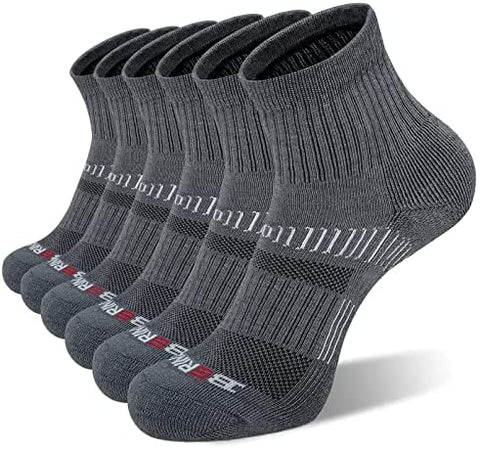 Men's Essential Athletic Running Ankle Socks (6 Pairs)