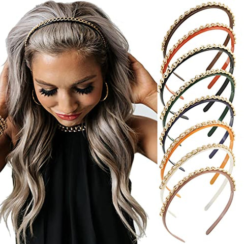 8Pcs Hair Hoop Headband for Girls