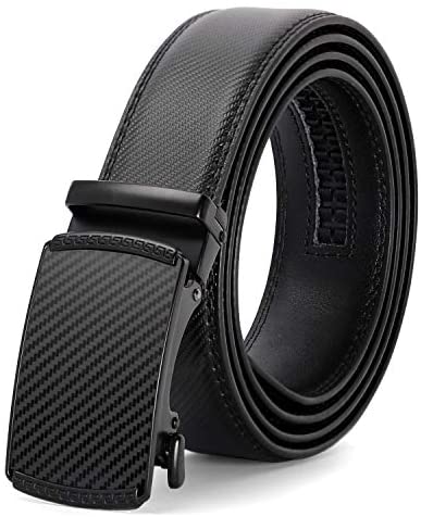 Men's Sliding Dress Belt Fashion Brown Leather Belt For Jean Rathet Leather Belts for Men