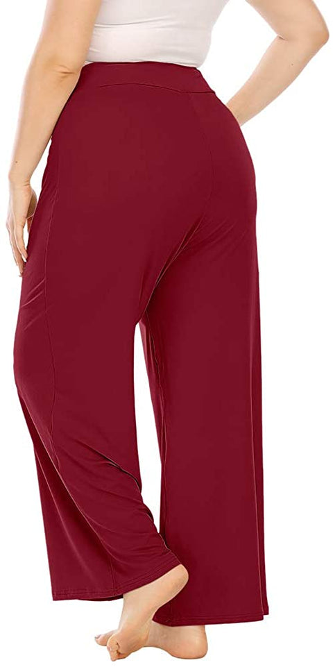 Pajamas Pants for Women,Drawstring Hight Waist Plus Size Tie Dye Printed Sleep Lounge Pants