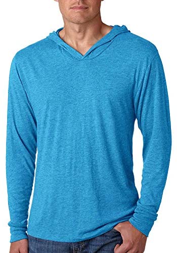 Yoga Clothing For You Mens Triblend Lightweight Hoodie Tee Shirt