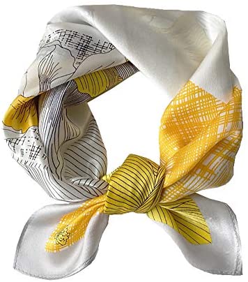100% Real Mulberry Silk Scarf -21'' x 21''