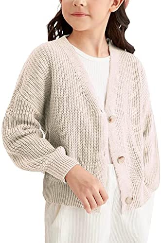 Girls V Neck Casual Sweater