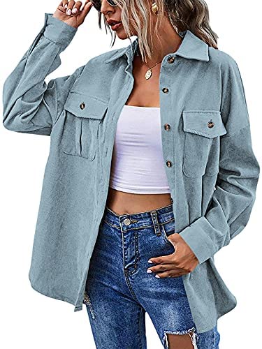 Women's Cotton Lapel Collar Casual Button-Down Shirt