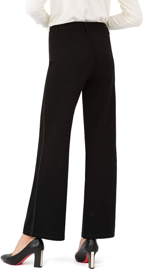 Womens Bootcut Dress Pants Stretch with Side Stripe Wide Leg
