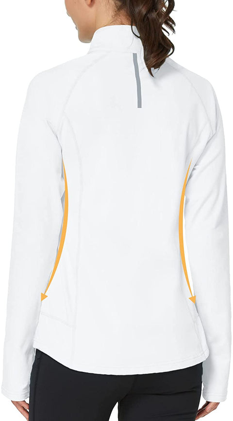 Women's Thermal Fleece Half Zip Running Pullover