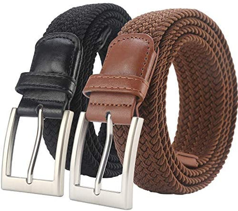Lavemi Mens Belt, Stretch Elastic Casual Woven Sport Golf Braided Belts for Men,Gift Box
