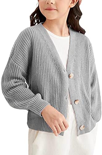 Girls V Neck Casual Sweater