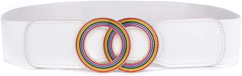 2 Pack Women’s Elastic Stretch Waist Belts