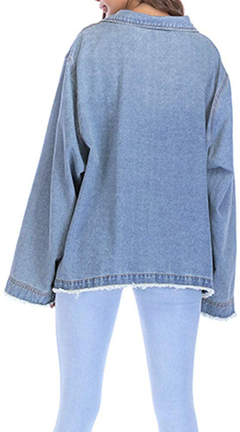 Women's Loose Boyfriend Denim Jacket