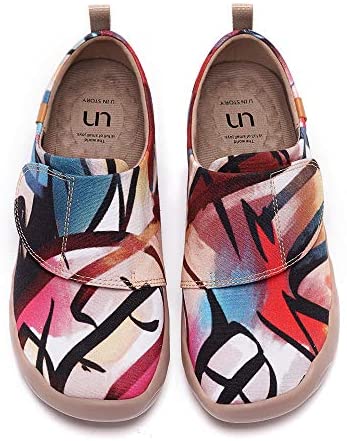 UIN Toddler Baby Little Kid Fish Shoes Colorful Painted Art Funny Walking Casual Fashion Sneakers Loafers Art Fully Yours