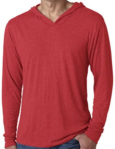 Yoga Clothing For You Mens Triblend Lightweight Hoodie Tee Shirt