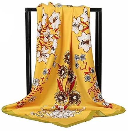 35” Satin Scarf Large Square Hair Scarves