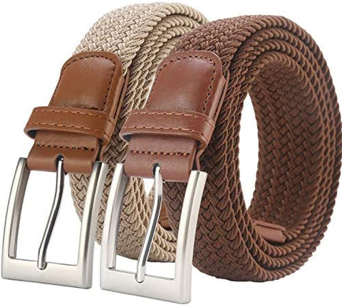 Lavemi Mens Belt, Stretch Elastic Casual Woven Sport Golf Braided Belts for Men,Gift Box