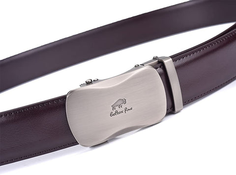 Men Belts Leather Male Slide Ratchet Work Dress Strap w Interchangeable Buckle Beltox （40"-44" Waist Adjustable，Coffee NT）