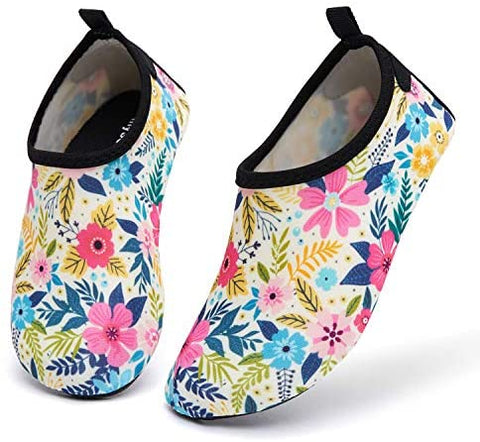 mysoft Kids Water Shoes Quick Dry Non-Slip Toddler Water Skin Barefoot Sports Swimming Beach Pool Shoes for Boys & Girls