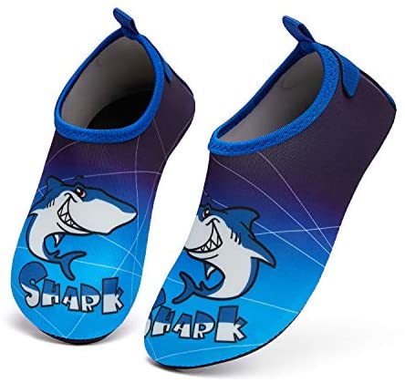 mysoft Kids Water Shoes Quick Dry Non-Slip Toddler Water Skin Barefoot Sports Swimming Beach Pool Shoes for Boys & Girls