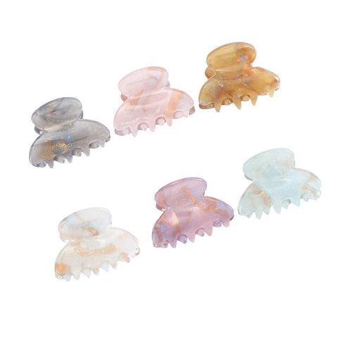 Claw Hair Clips No-slip Grip - 12PCS Mini Size Jaw Hair Clips for Women Girls Thick Hair Claw Clips Clamps Hair Barrette Jaw Clamp (Sequins)