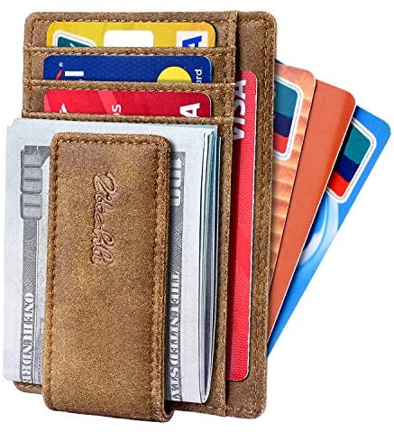 Zitahli Front Pocket Wallet For Men, Slim Money Clip Wallet With Strong Magnetic Closure, RFID Blocking