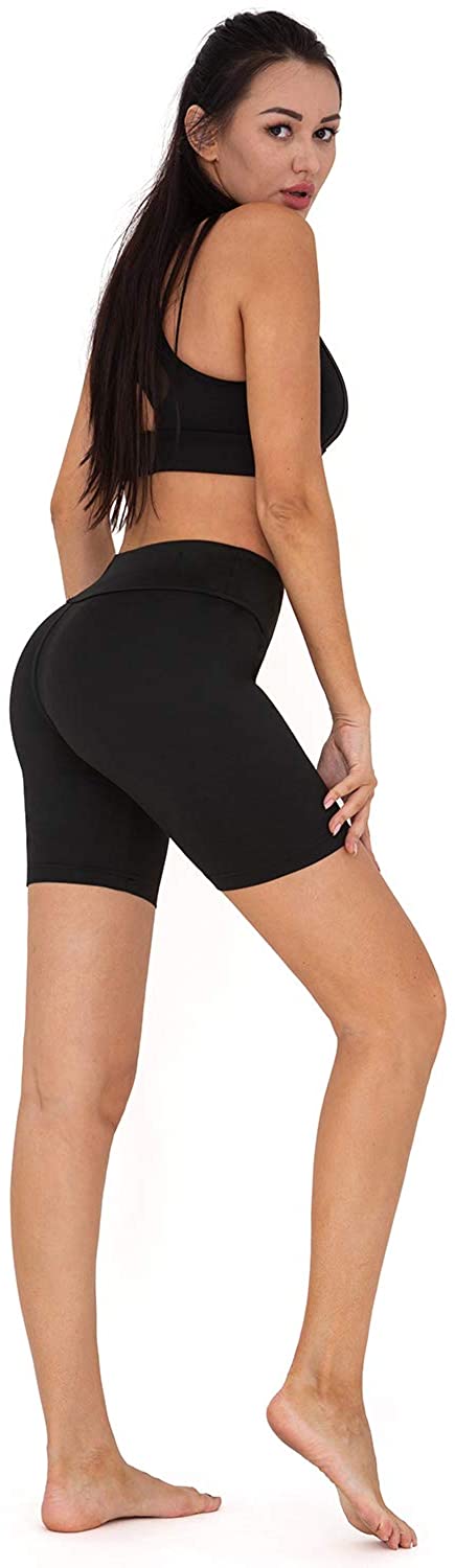 Yoga Shorts for Women High Waist Workout Shorts for Women Light Black