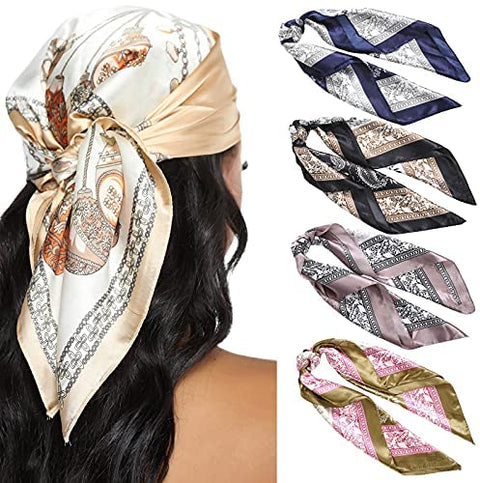 23.6 Inches Satin Head Scarves