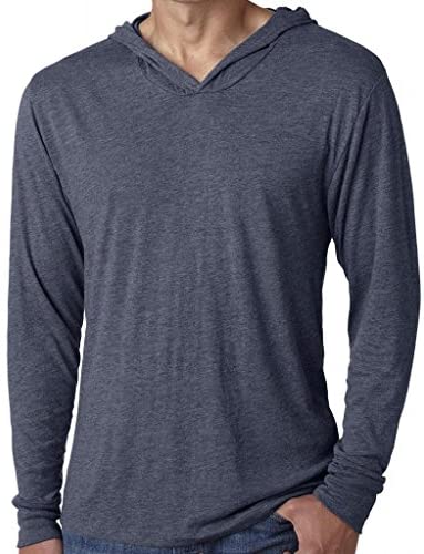 Yoga Clothing For You Mens Triblend Lightweight Hoodie Tee Shirt