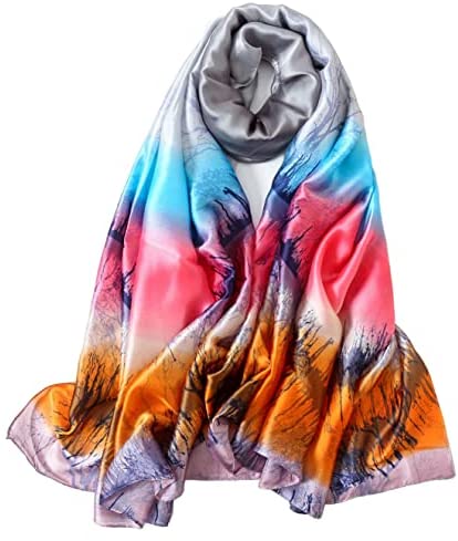 YMXHHB Silk Scarf 100% Mulberry Silk Fashion Scarves Long Lightweight Shawl Wrap …