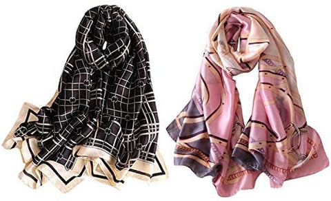YMXHHB Silk Scarf 100% Mulberry Silk Fashion Scarves Long Lightweight Shawl Wrap …