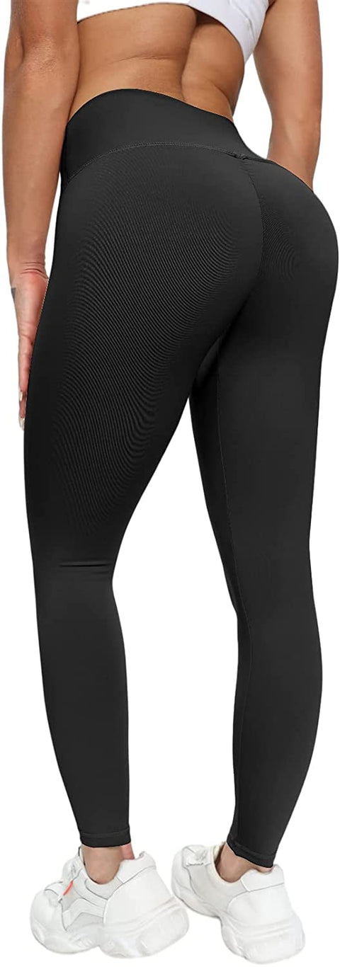 Womens Tiktok Butt Liffting Leggings, Scrunch Butt High Waist Yoga Pants Tummy Control Compression Booty Lift Tights