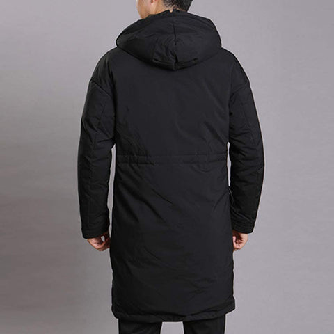 Men's Puffer Long Thickened Hooded Classic Insulated Jackets