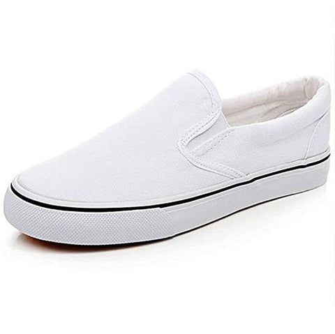 QZHIHE Men's Slip on Shoes Clipper Sneaker Loafer Canvas Sneaker