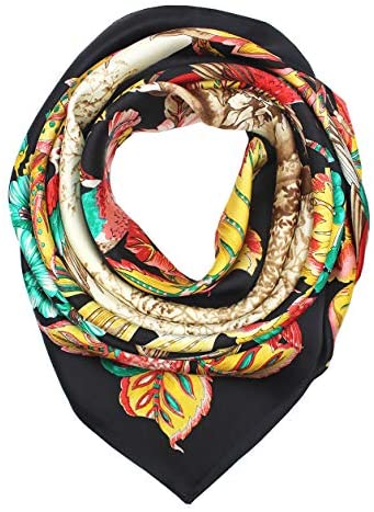 100% Pure Mulberry Silk Scarf 35" Large