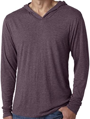 Yoga Clothing For You Mens Triblend Lightweight Hoodie Tee Shirt