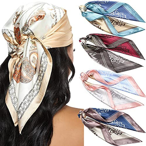 23.6 Inches Satin Head Scarves