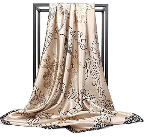 100% Pure Mulberry Silk Scarf 35" Large