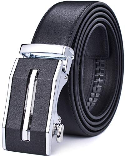 Men Belts Leather Male Slide Ratchet Work Dress Strap w Interchangeable Buckle Beltox