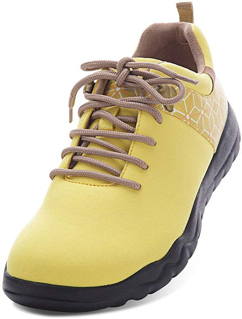 UIN Mens's Women's Quebec Microfiber Travel Sneaker Walking Lace-up Shoes Unisex