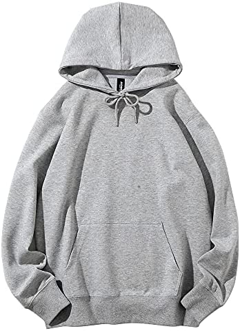 Men's Fleece Ultimate Pullover Hoodies - Heavyweight Cotton Plain Hooded Sweatshirt Blank Essentials Hoodie for Men