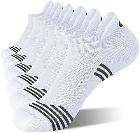 CelerSport 6 Pack Women's Ankle Running Socks Low Cut Athletic Sports Socks