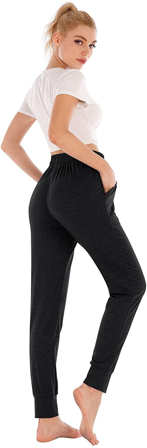 Yoga Pants Womens Sweatpants Loose Fit High Waisted Workout Joggers Pants Lounge Pants with Pockets