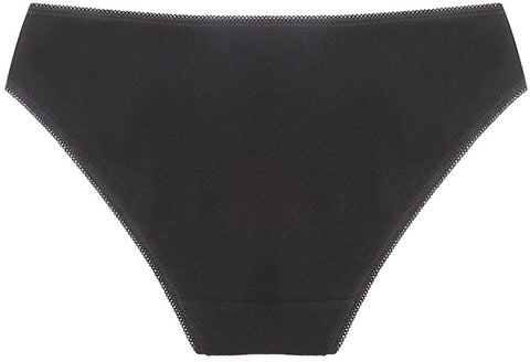 YOYI FASHION Women's Multi Packs Black Cotton Breathable Low-Rise Bikini Panties