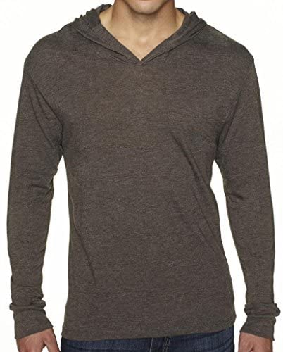 Yoga Clothing For You Mens Triblend Lightweight Hoodie Tee Shirt