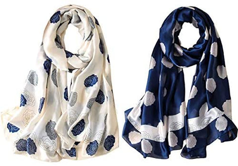 YMXHHB Silk Scarf 100% Mulberry Silk Fashion Scarves Long Lightweight Shawl Wrap …