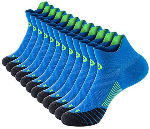 PAPLUS Ankle Compression Sock for Men and Women 2/4/6 Pairs, Low Cut Compression Running Sock with Ankle Support