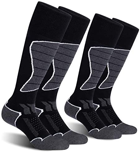 CELERSPORT 2/3 Pack Women's Ski Socks for Skiing, Snowboarding, Cold Weather Warm Socks, Winter Thermal Socks