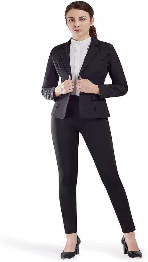 Yoga Dress Pants for Women Skinny Leg Pull on Stretch Work Pants with Pockets