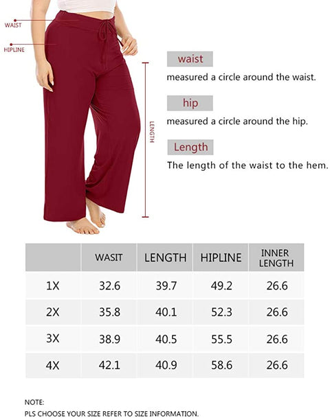 Pajamas Pants for Women,Drawstring Hight Waist Plus Size Tie Dye Printed Sleep Lounge Pants