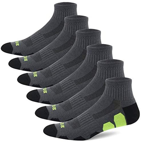Men's Performance Athletic Ankle Running Socks (6 Pack)