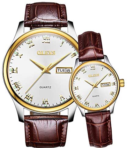 Valentines Couple Pair Quartz Waterproof Watche for men